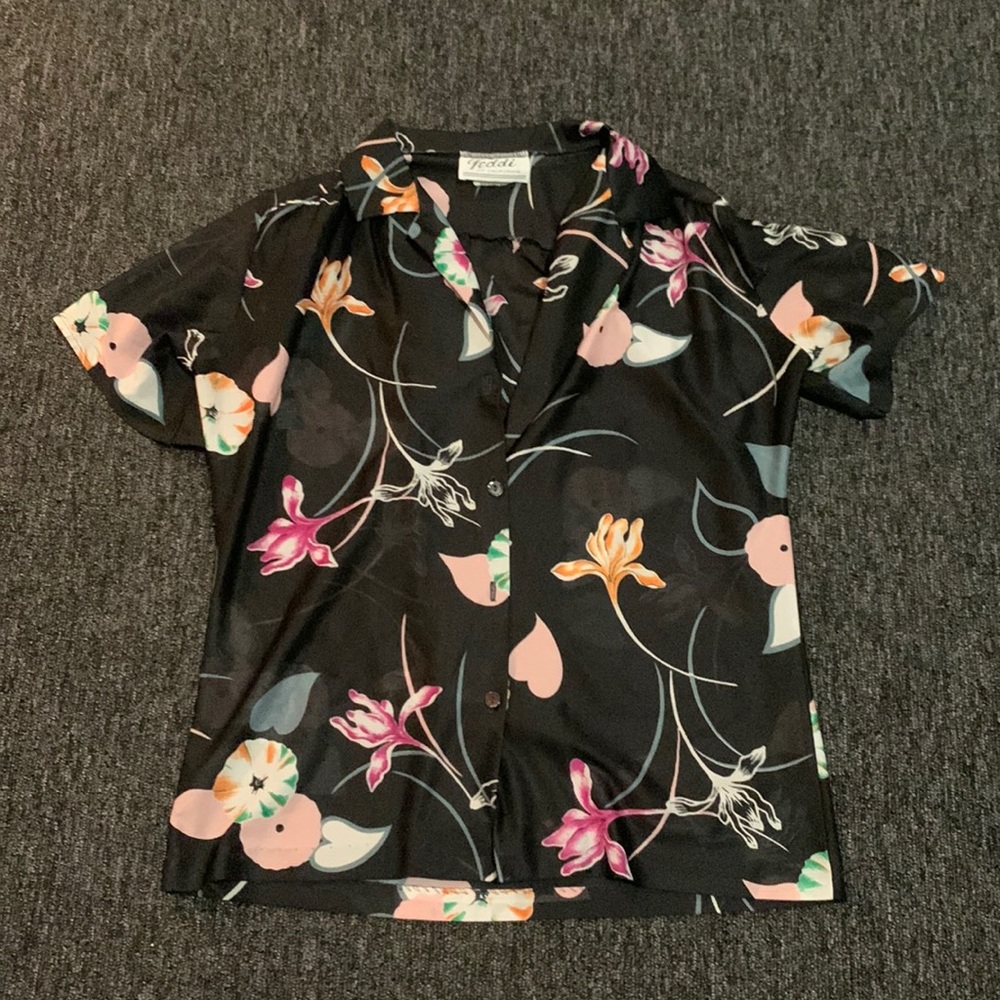 Vintage Teddie of California mesh button up.
